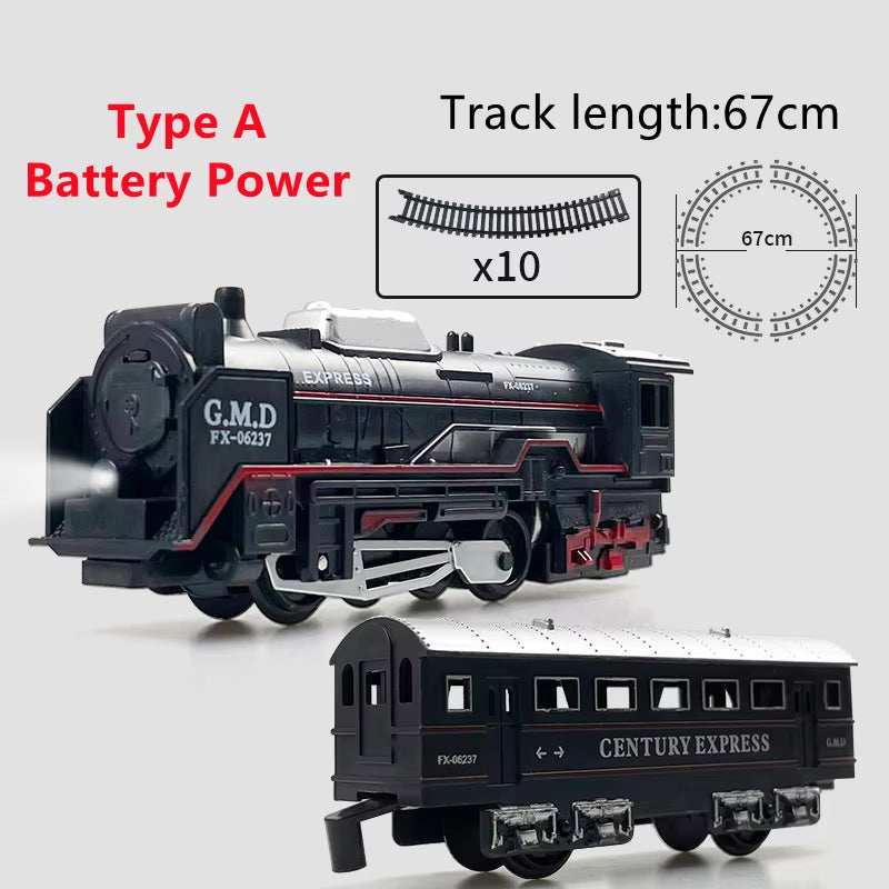 Zauberhaftes elektrisches Zug-Set mit Lichtern für kleine Abenteurer